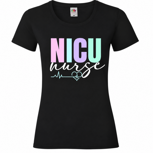 💕 NICU Nurse T-Shirt | Neonatologie Krankenschwester 👶 | Herzschlag Motiv 💓🩺