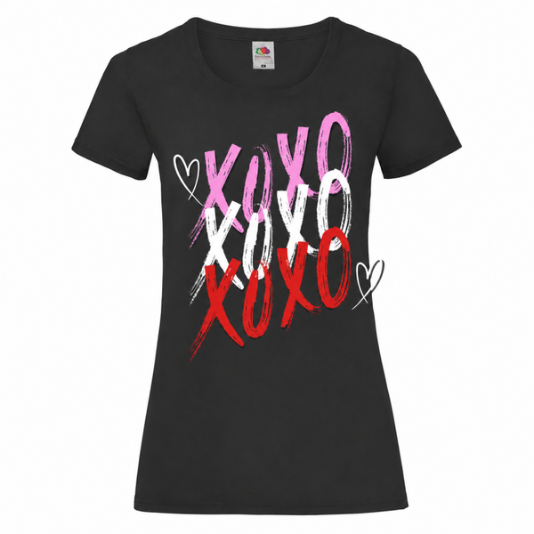 💌 XOXO Damen T-Shirt ❤️ | Trendiges Herz Motiv 💕🎀