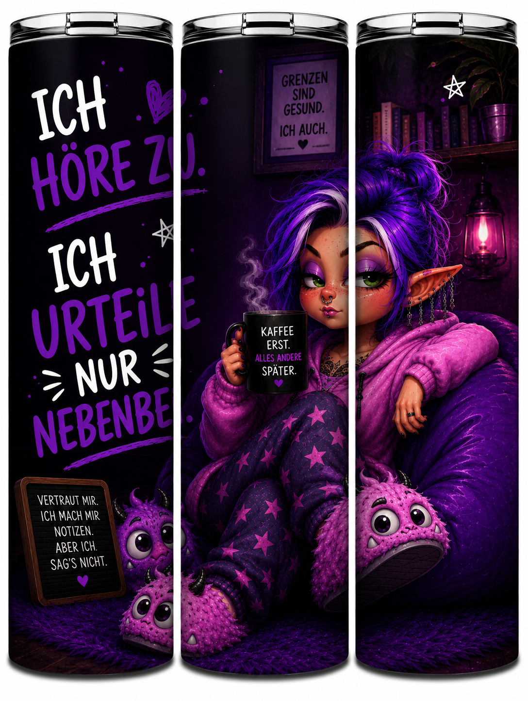 💜 Ich höre zu – ich urteile nur nebenbei 😏☕
