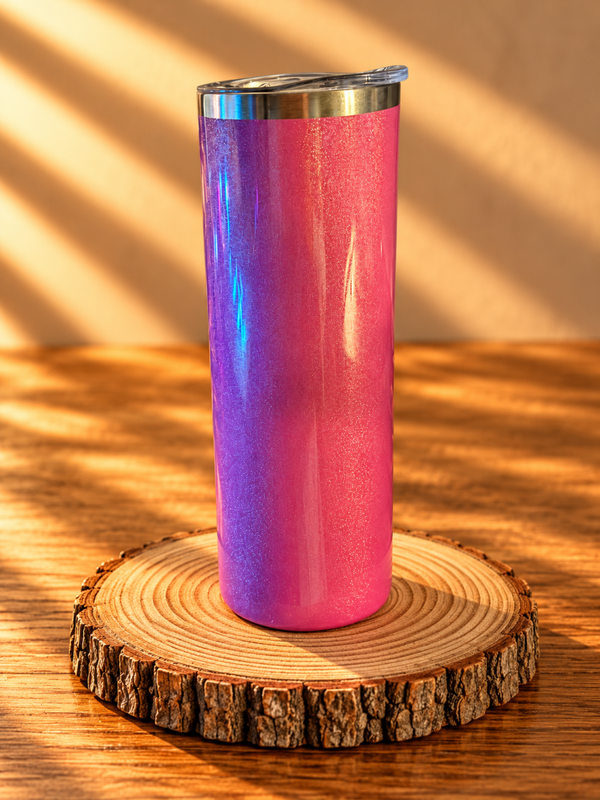 Edelstahl-Thermobecher Metallic – Pink/Purple