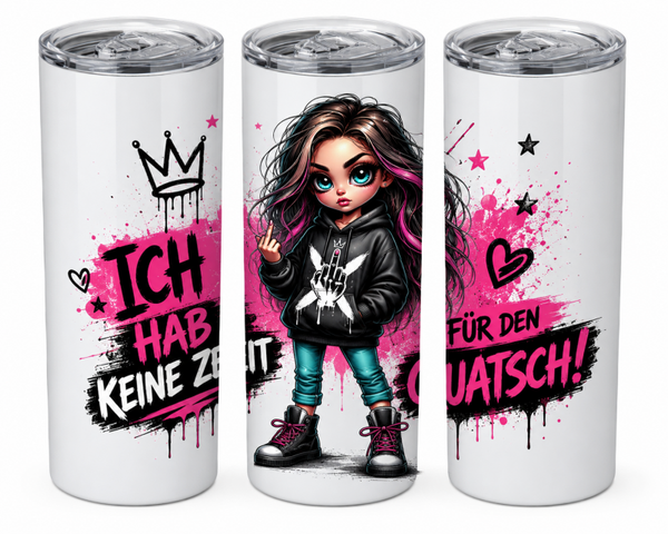 👑💥 Queen Mode: Keine Zeit für Quatsch! – Thermobecher 💥👑