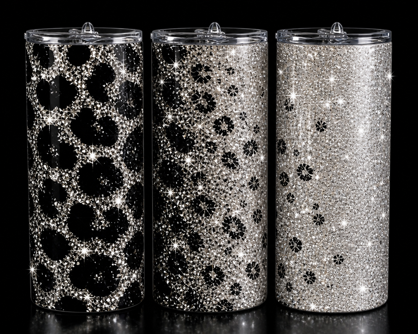 Edelstahl-Thermobecher Glitter 2