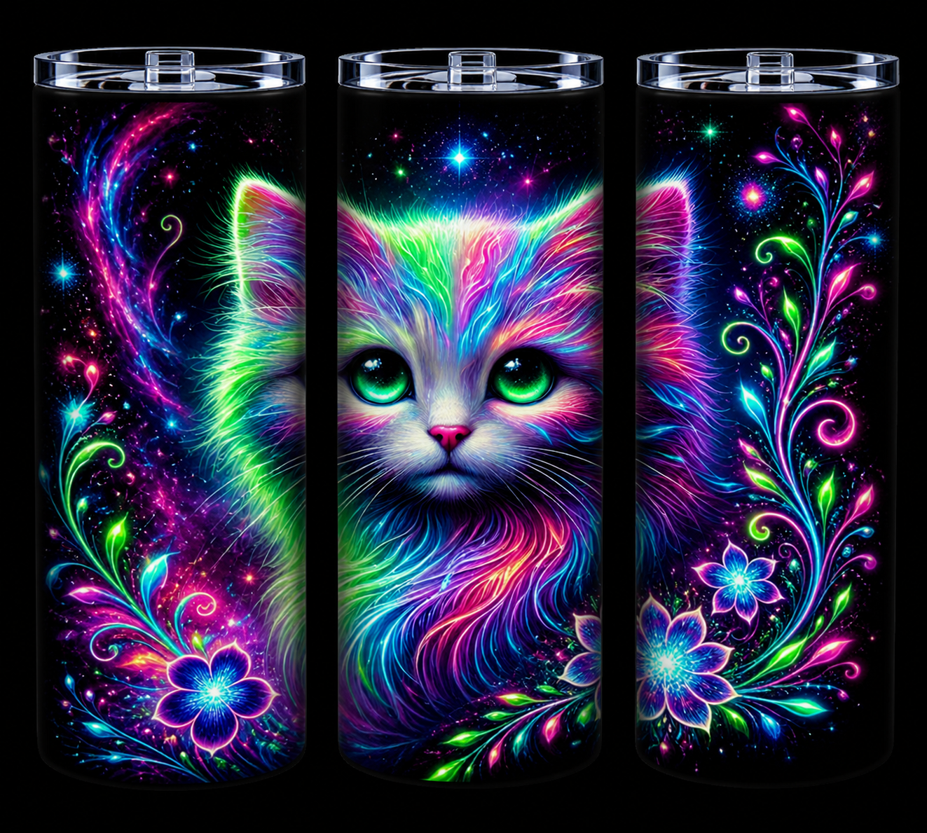Edelstahl-Thermobecher Katze 3