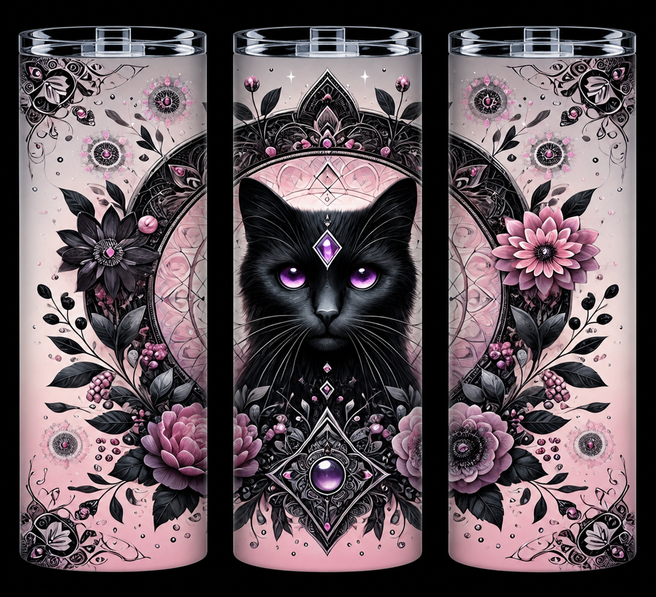 Edelstahl-Thermobecher Katze 5