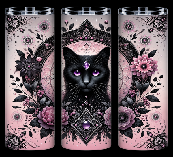 Edelstahl-Thermobecher Katze 5