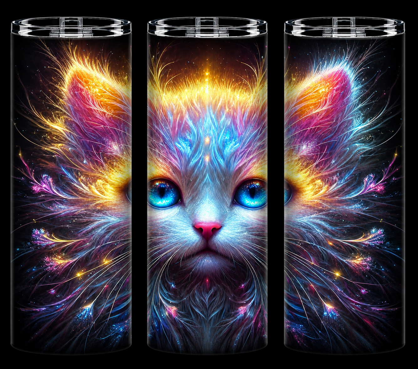 Edelstahl-Thermobecher Katze 6