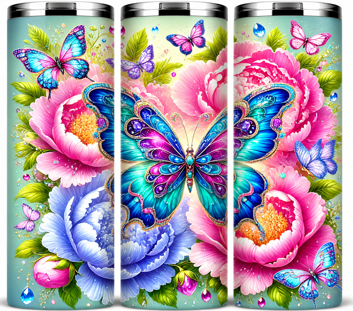 Edelstahl-Thermobecher Schmetterling 6