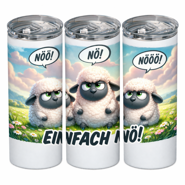 Edelstahl Thermobecher - Einfach Nö 🐑