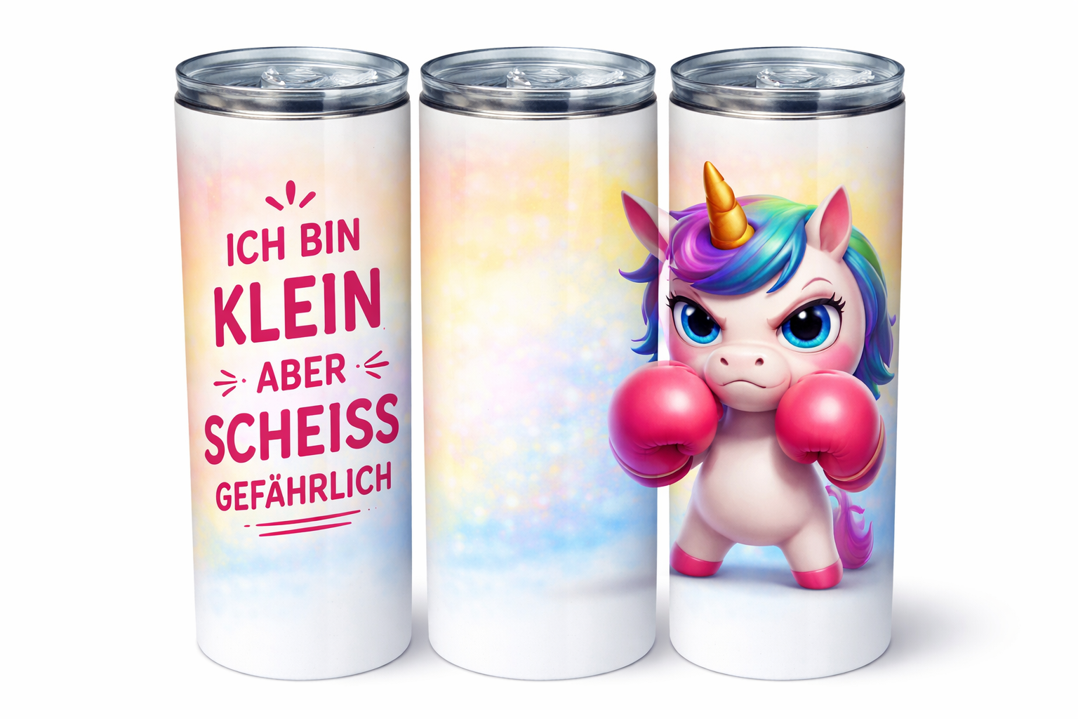 Edelstahl Thermobecher - Ich bin zwar klein ...🦄