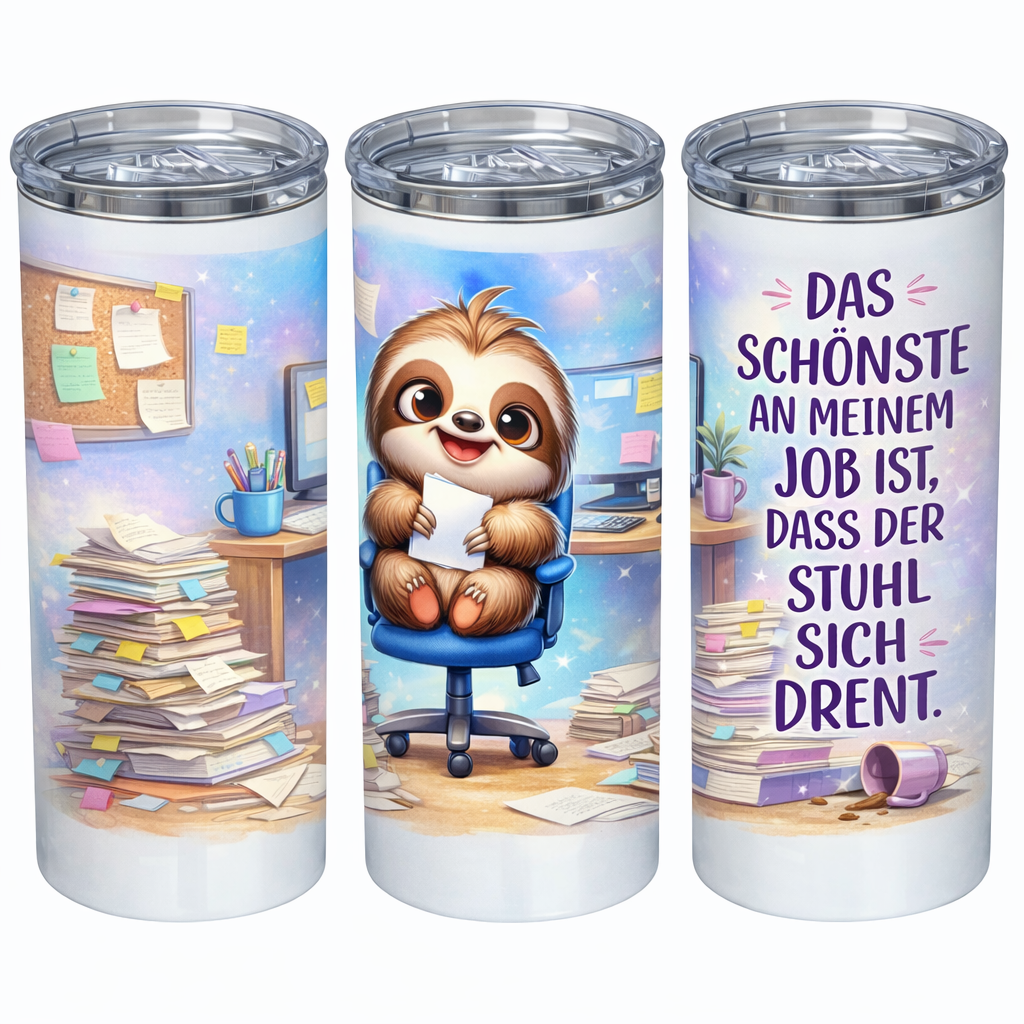 Edelstahl Thermobecher - Das schönste an meinem Job...🦥