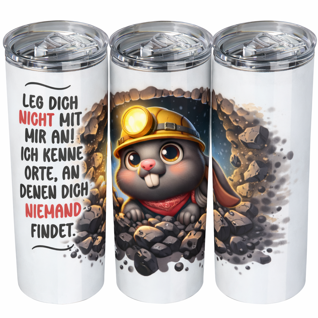 Edelstahl Thermobecher  - Led dich nicht mit mir an 🐾