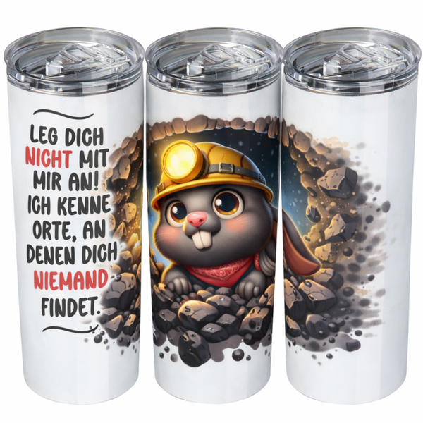 Edelstahl Thermobecher  - Led dich nicht mit mir an 🐾