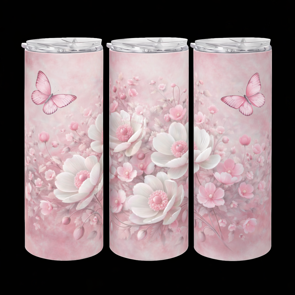 Edelstahl-Thermobecher – Blume 1