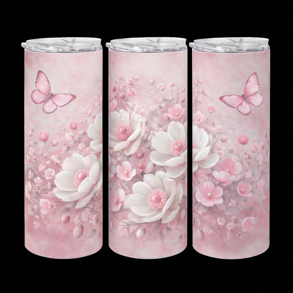 Edelstahl-Thermobecher – Blume 1