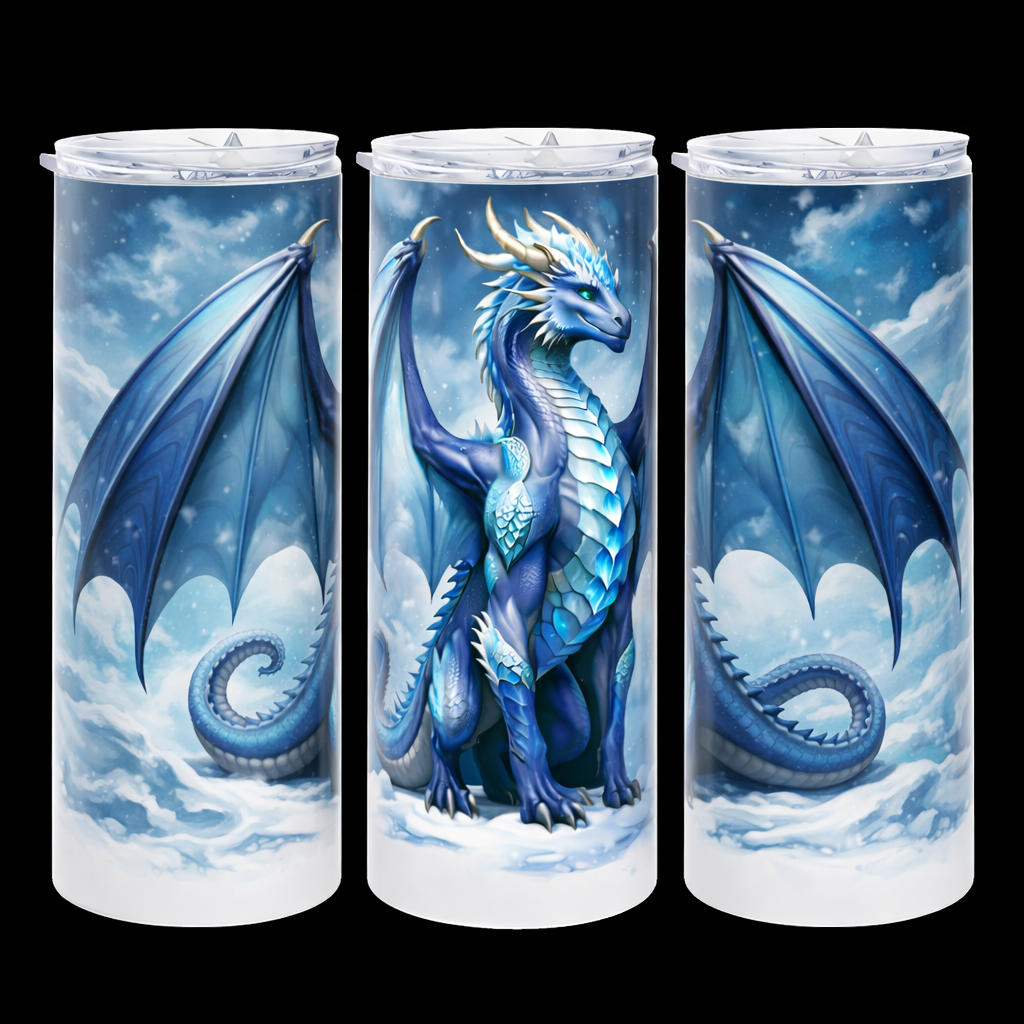 Edelstahl-Thermobecher Drache 3