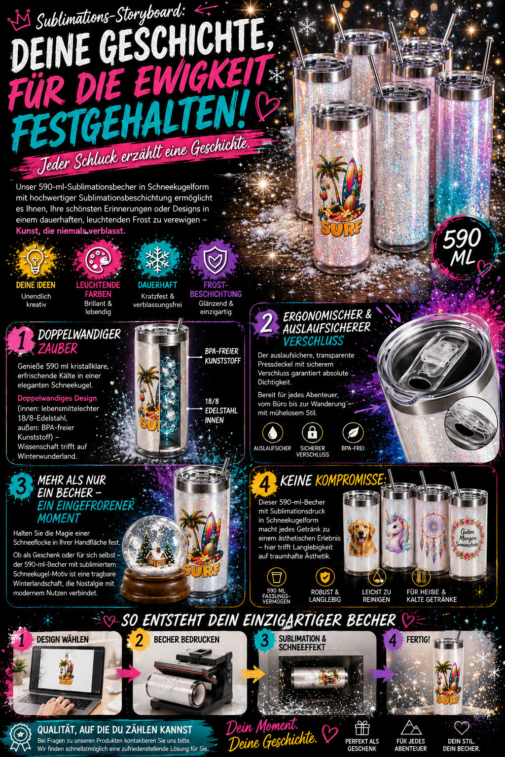 ✨ GlitterWave Tumbler ✨