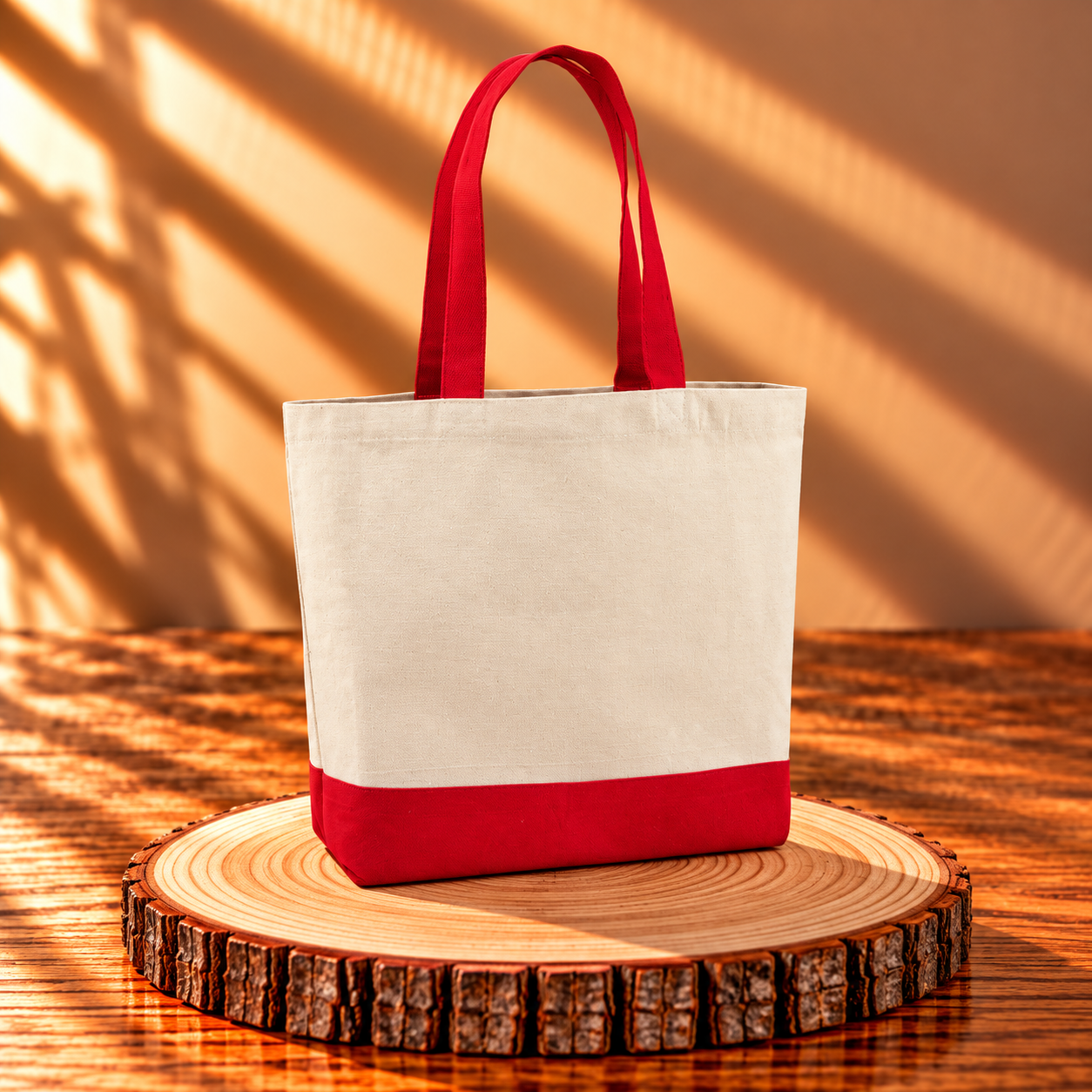 Canvas Shopper - Rot