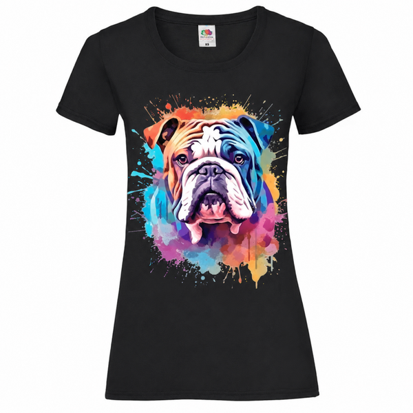 🐾💖 Bulldoggen T-Shirt | Farbiges Hundemotiv | Perfekt für Hundeliebhaber 🐶✨