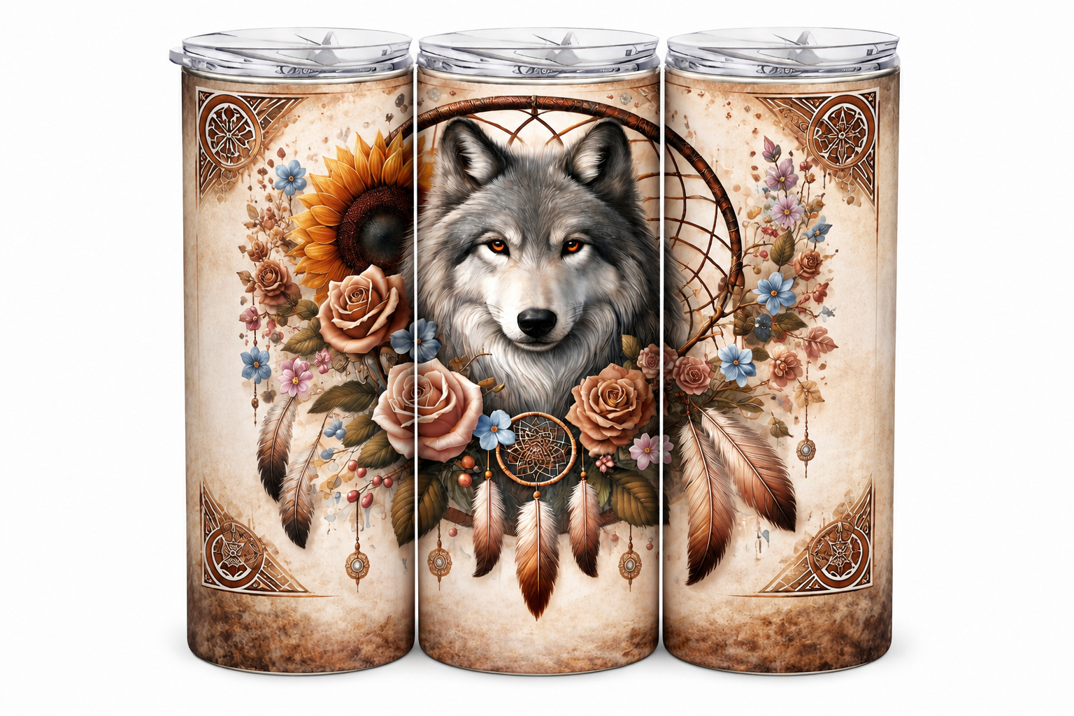 Edelstahl-Thermobecher Wolf 2