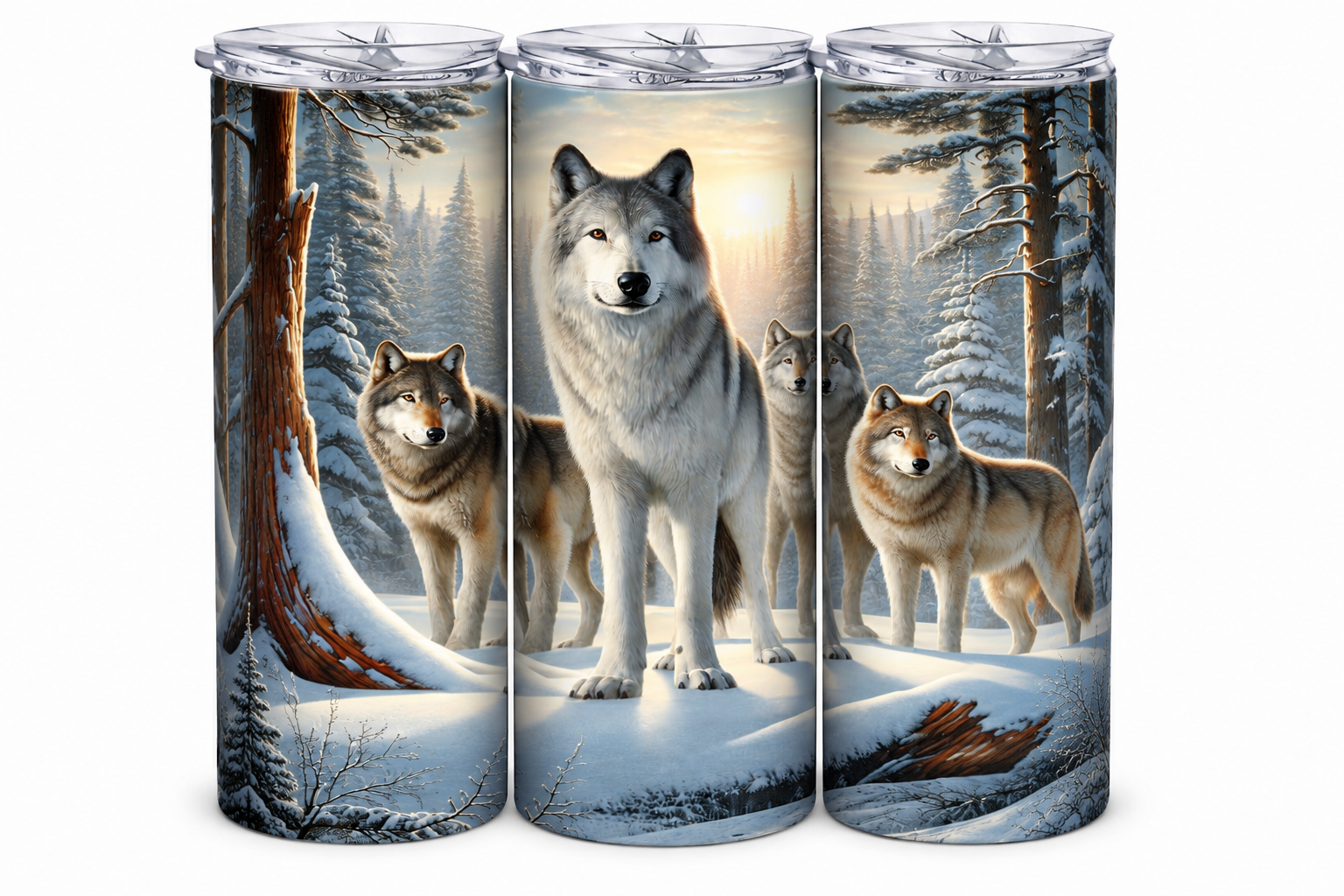 Edelstahl-Thermobecher Wolf 3