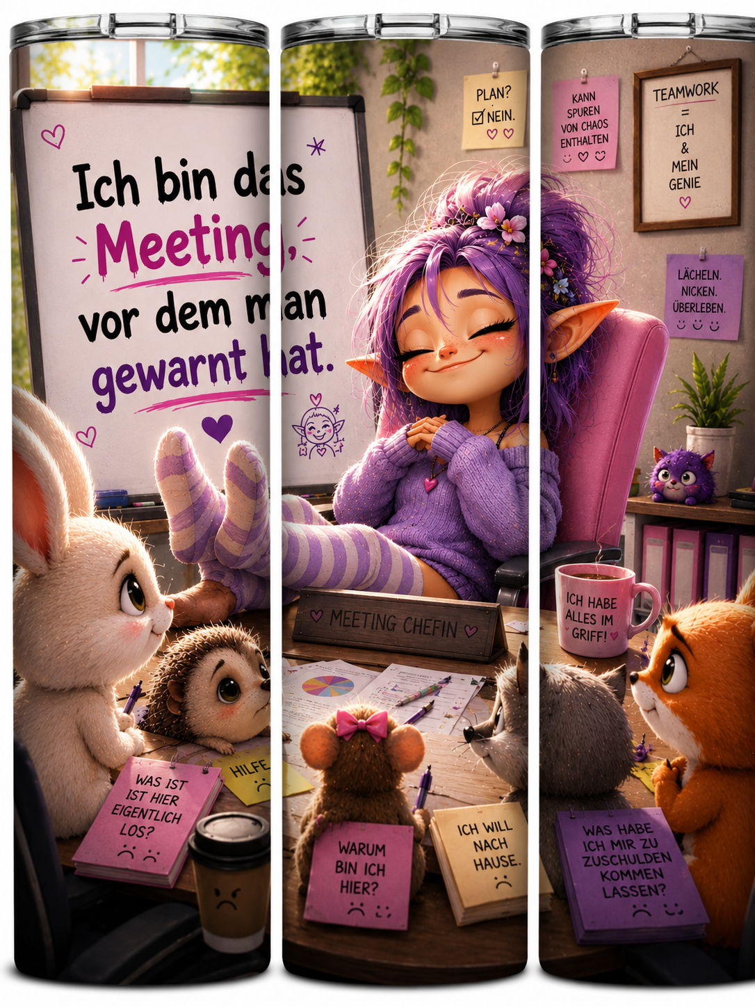 💜 Ich bin das Meeting, vor dem man gewarnt hat 😈📋