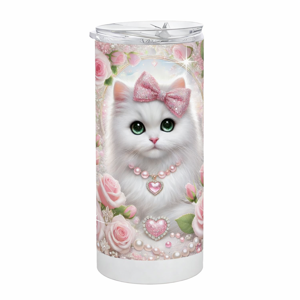 Edelstahl-Thermobecher Katze 1