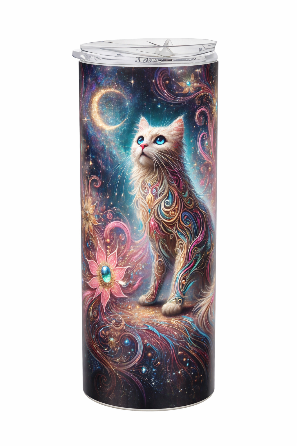 Edelstahl-Thermobecher Katze 2