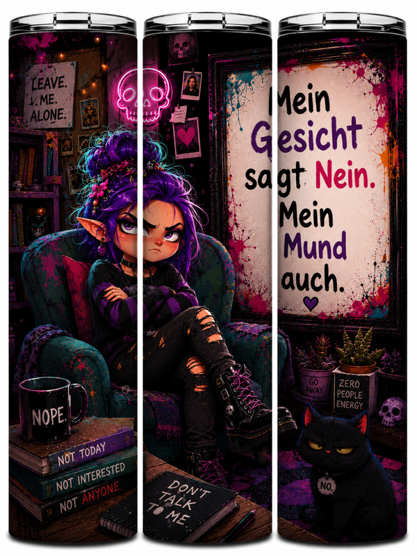 😈 Mein Gesicht sagt Nein. Mein Mund auch. 💜