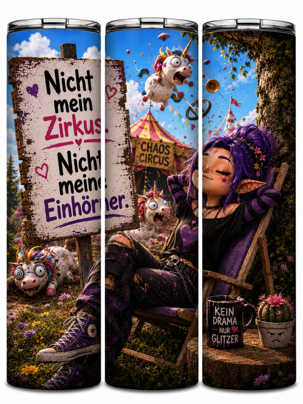 🎪 Nicht mein Zirkus. Nicht meine Einhörner. 🦄💜