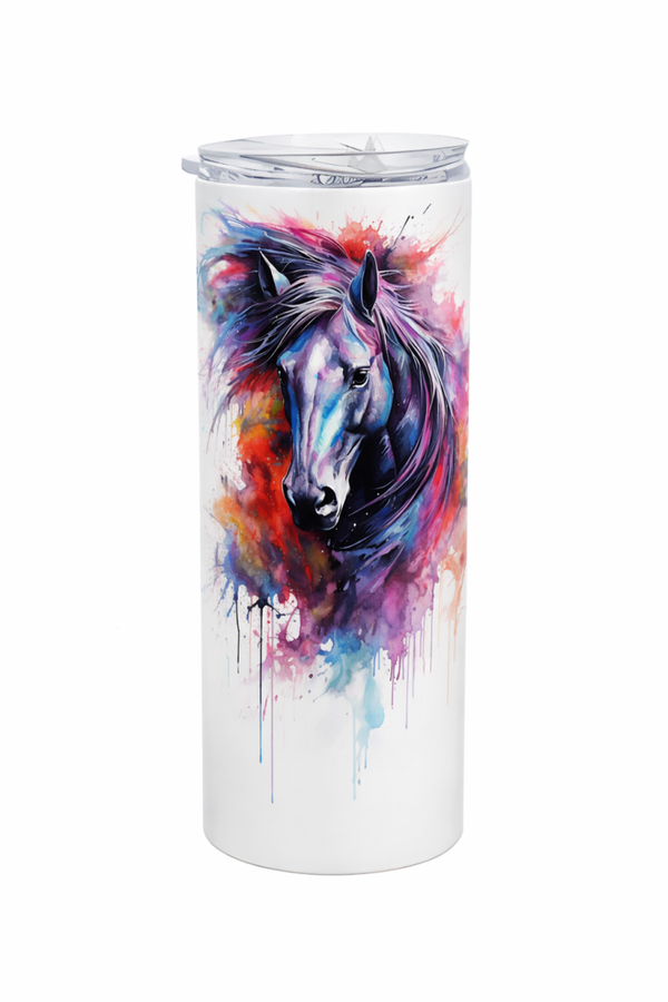 Edelstahl-Thermobecher Pferd 8