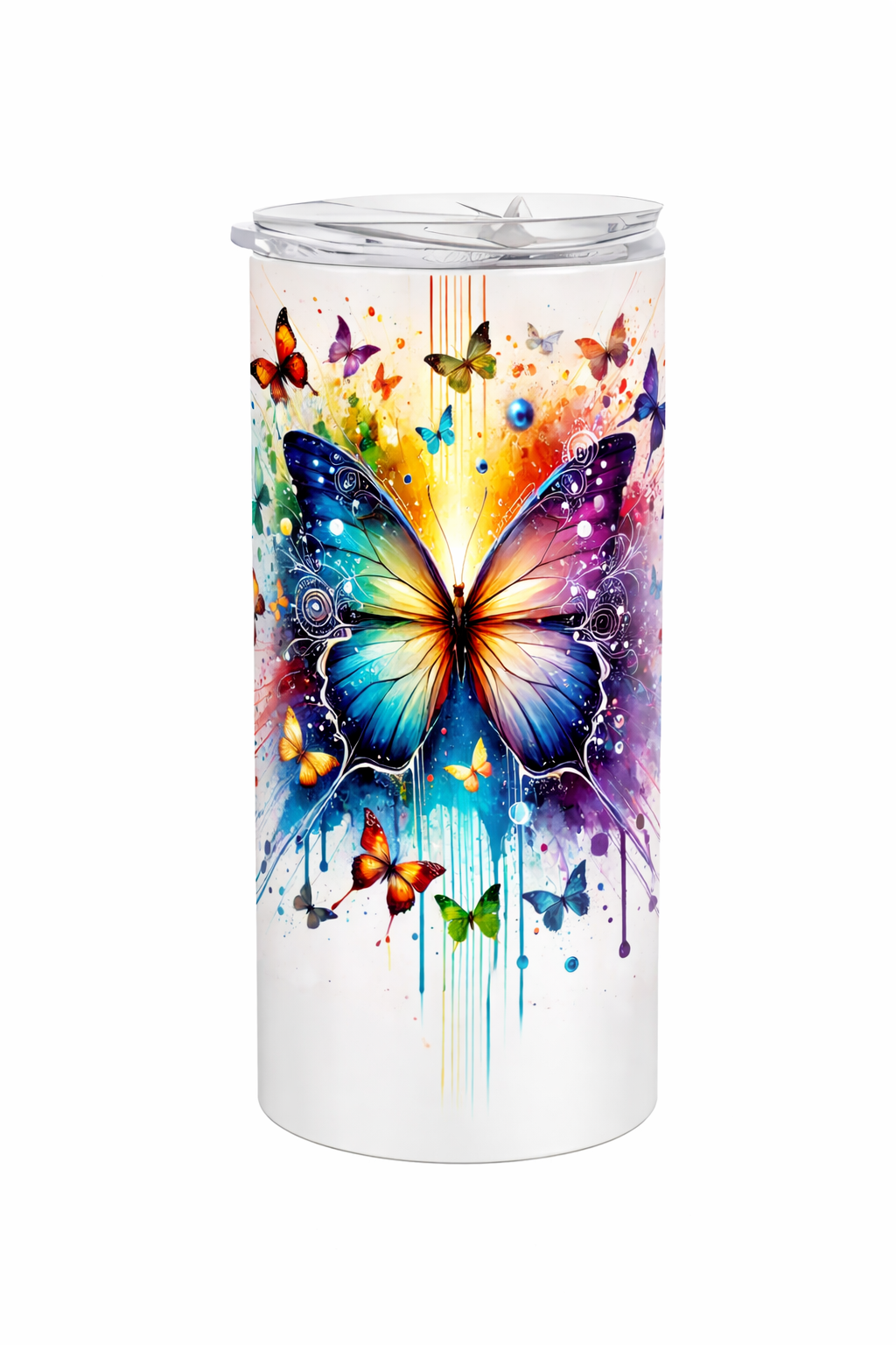 Edelstahl-Thermobecher Schmetterling 8