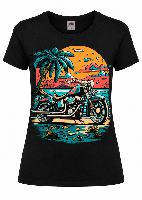 Retro Beach Bike Shirt 🌴🏍️☀️