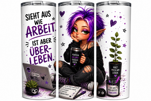 💜 Sieht aus wie Arbeit. Ist aber Überleben. ☕😅