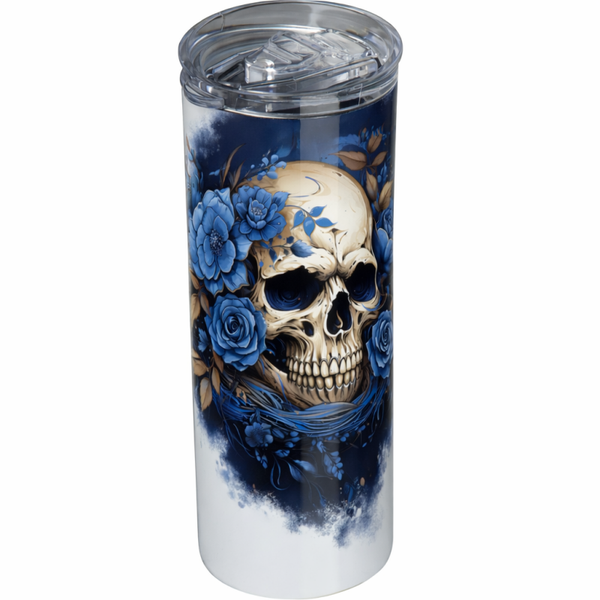 Edelstahl-Thermobecher Totenkopf 2