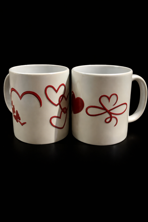 ❤️ Herz-Tassen-Set – 330 ml mit edlem Perlmutt-Effekt ☕