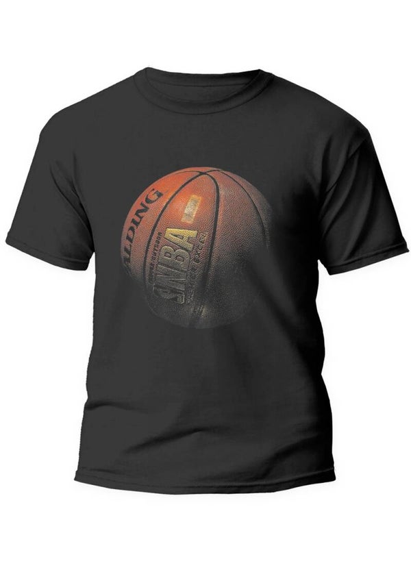 Tee shirt ballon de basket 100% coton