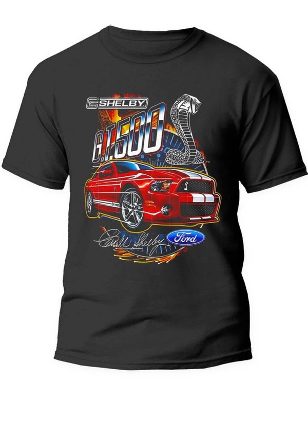 Tee shirt ford gt 500 100% coton