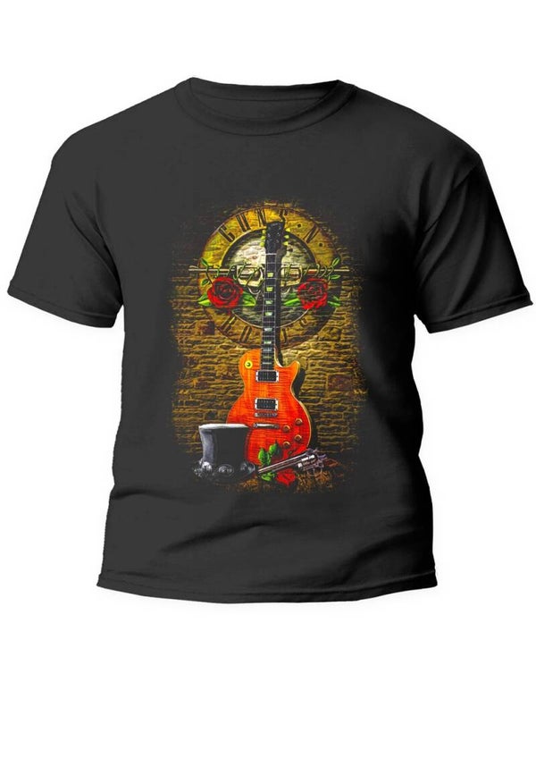 Tee shirt guns and roses 100% coton