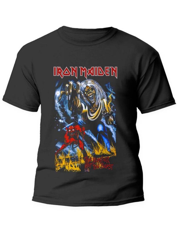 Tee shirt iron maiden 100% coton