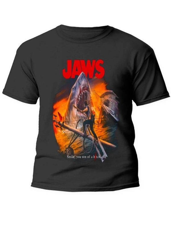 Tee shirt jaws  100% coton