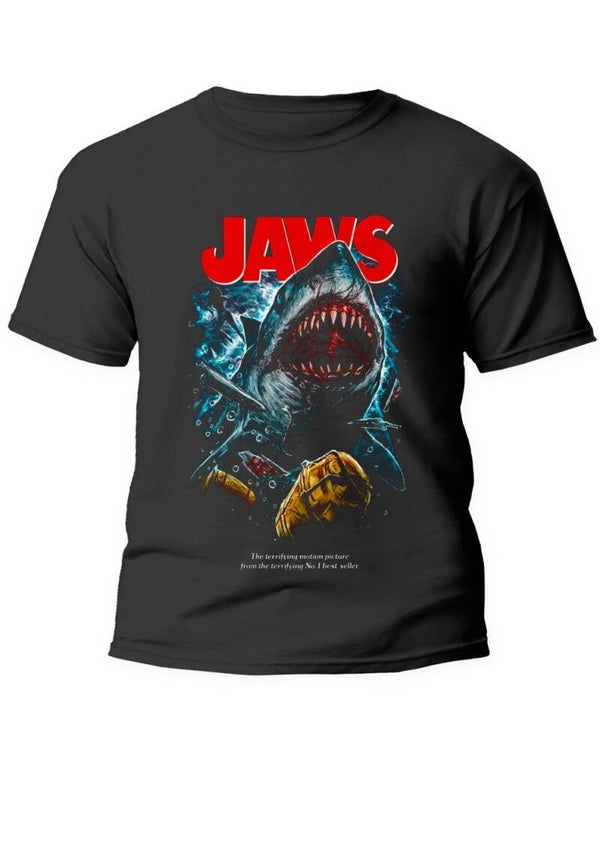 Tee shirt jaws 100% coton