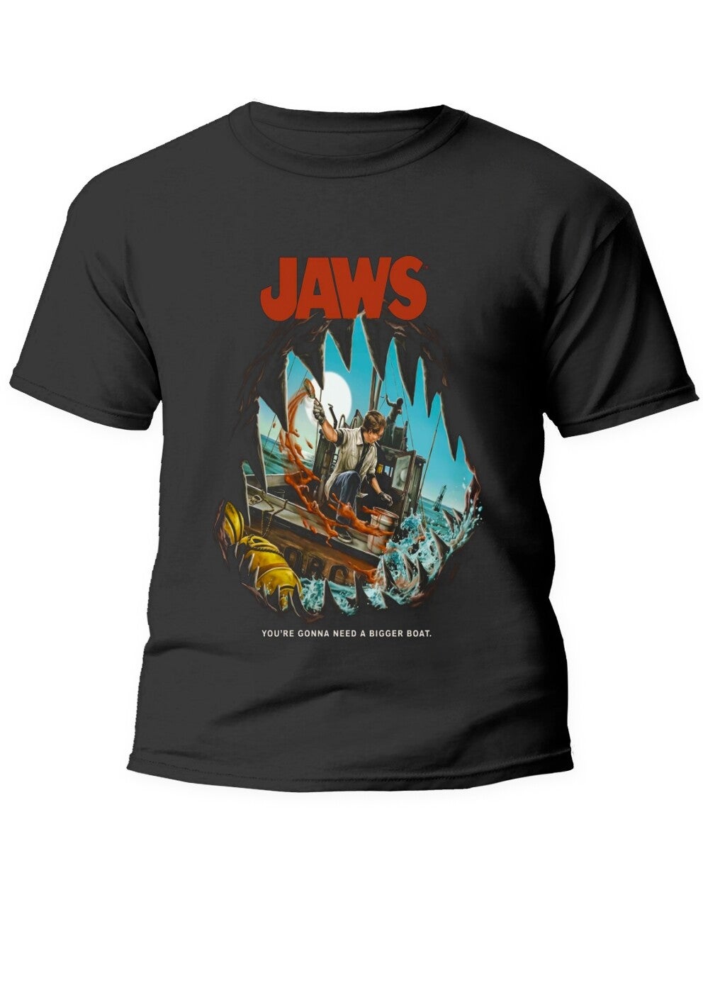 Tee shirt  jaws 100% coton