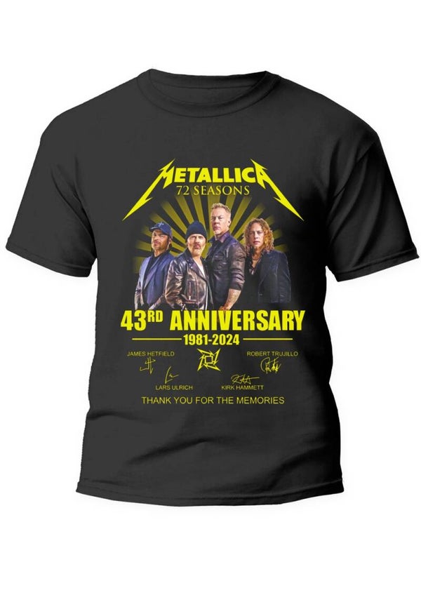 Tee shirt Metallica  100% coton