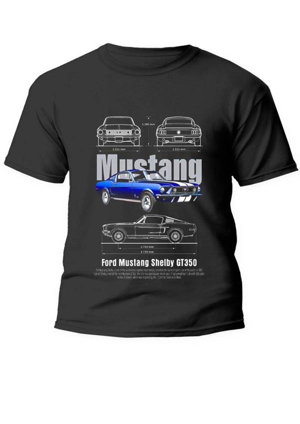 Tee shirt mustang 100% coton
