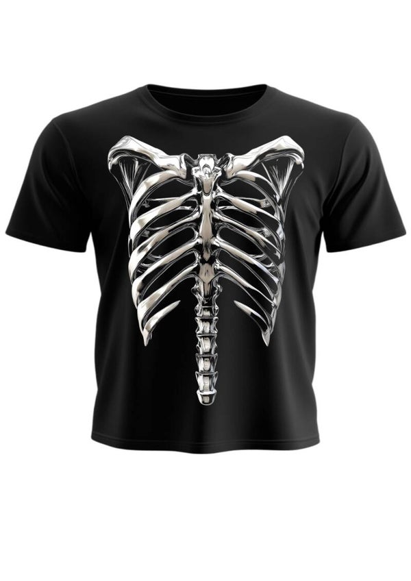 Tee shirt squelette  100% coton
