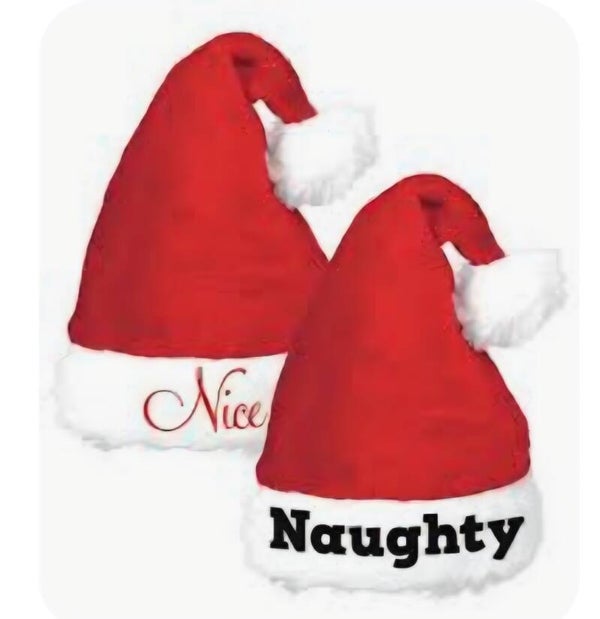 Kerstmutsen met een knipoog: de "Nice & Naughty" mutsenset! 🎄