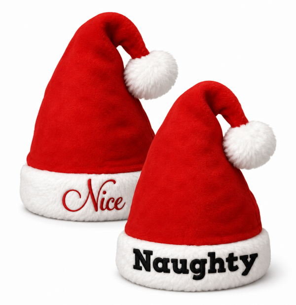 Set van 2 Kerstmutsen – Nice & Naughty