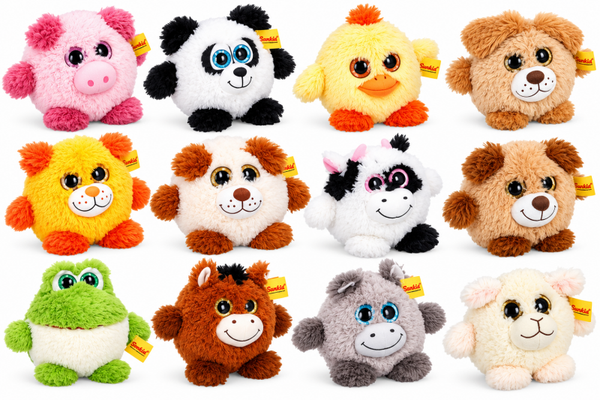 Pluche levensechte Big Eye dieren 20cm.