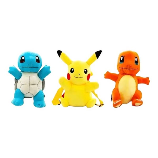 Pokémon pluche rugtassen – ca. 35 cm!