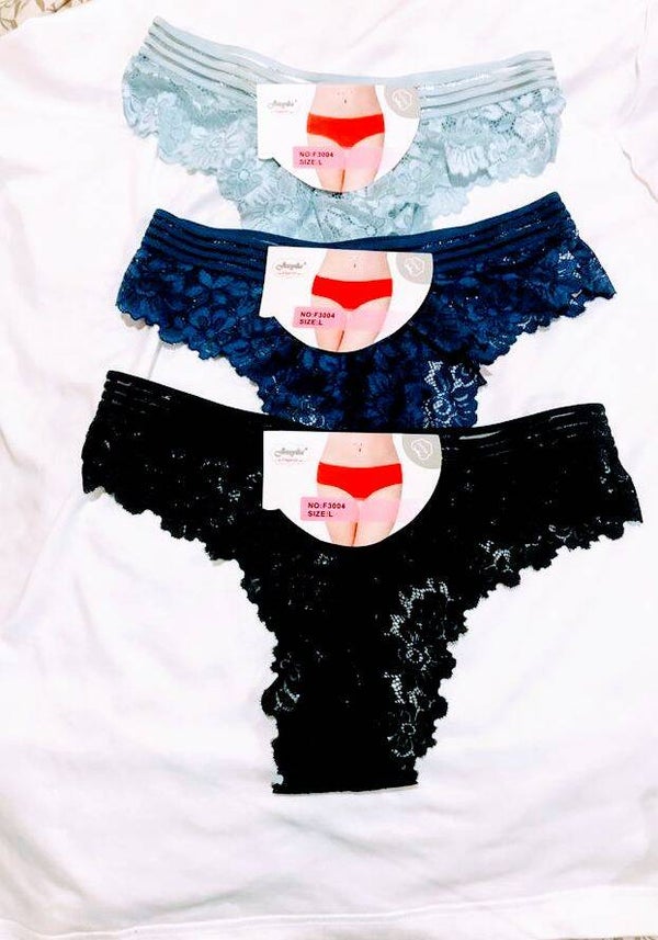 Sous vêtements sexy  en dentelle 3 pièces